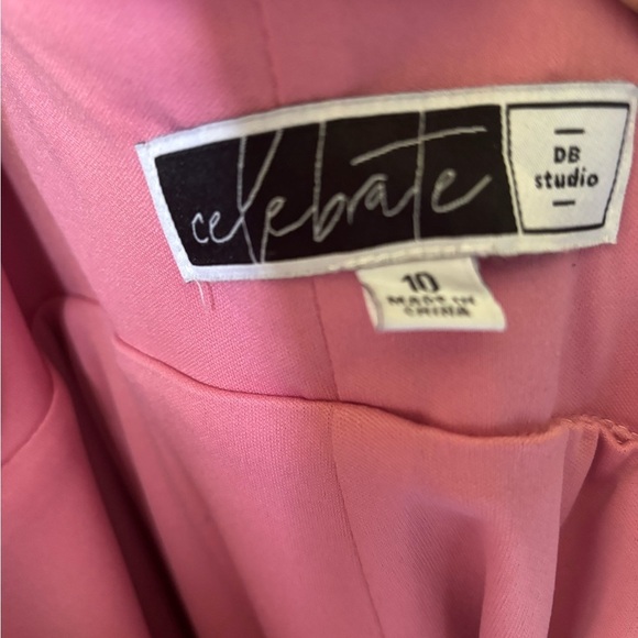 David's Bridal Pink Sleeveless Wedding Dress - Picture 3 of 5